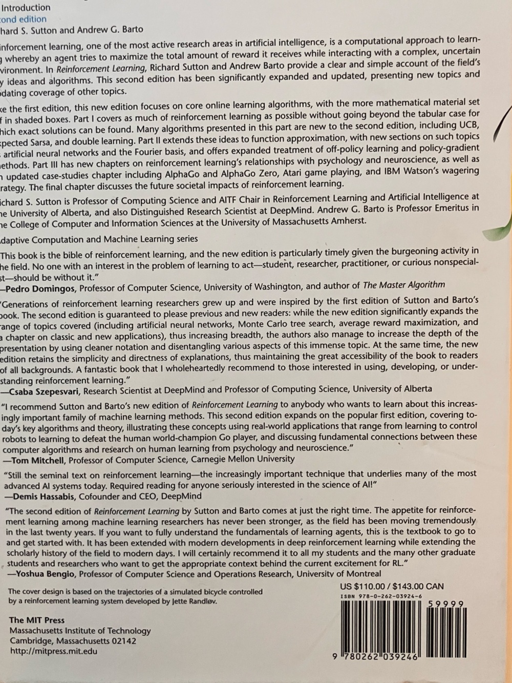 Reinforcement Learning 2nd Edition - Picture 2 of 2
